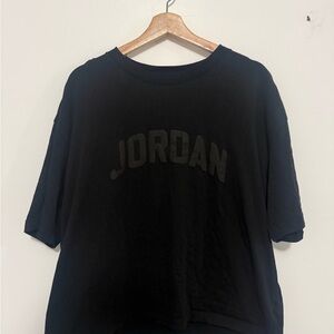 Jordan Black Tee with Subtle Logo